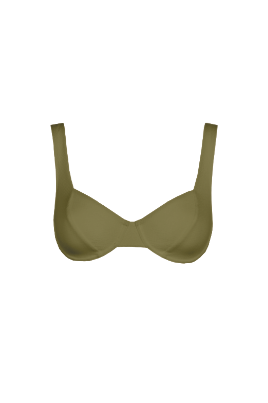 Bagnole Balconette Bikini Top in Olive