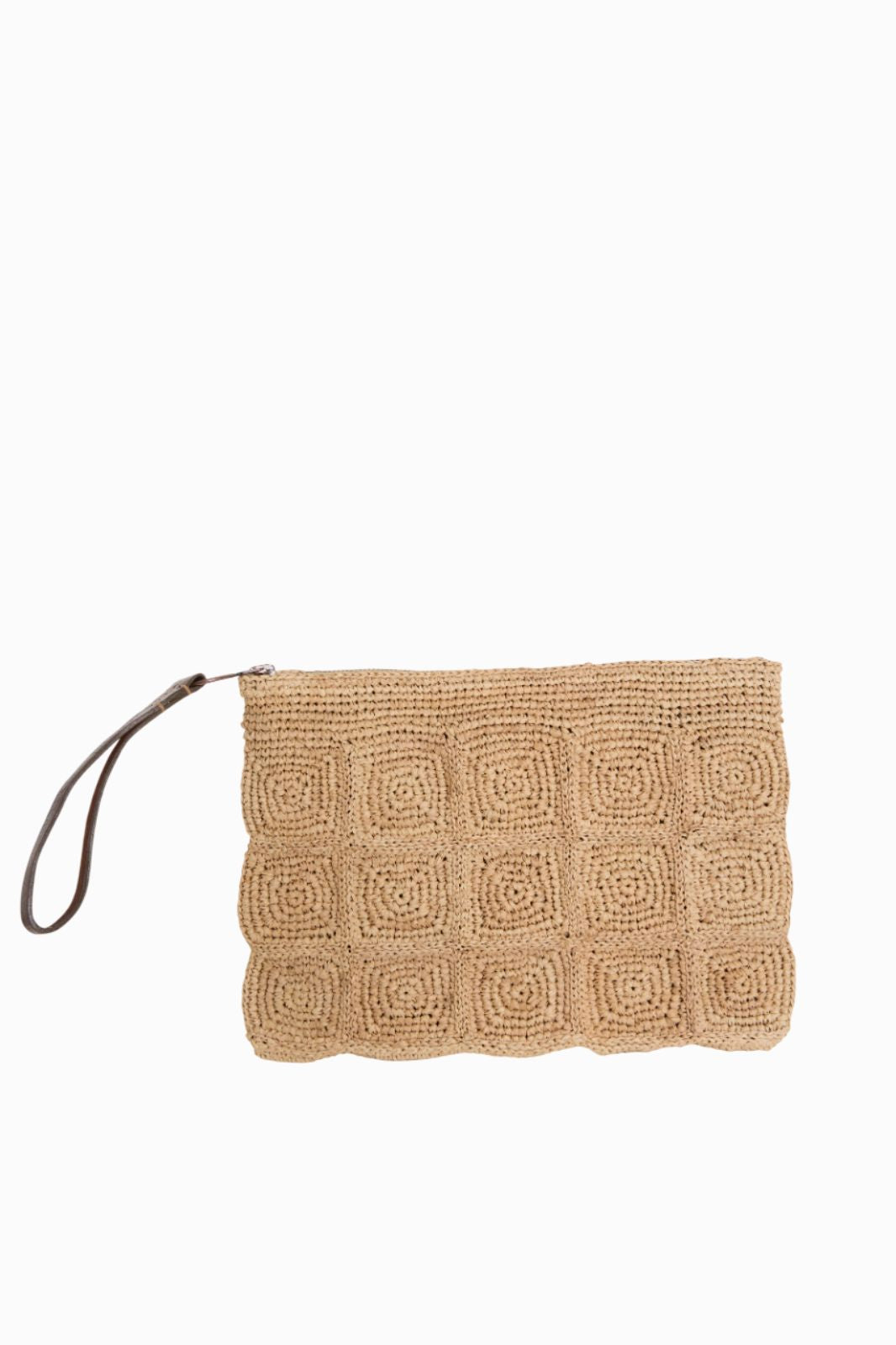 Raffia Pouch Bag Natural Tanala