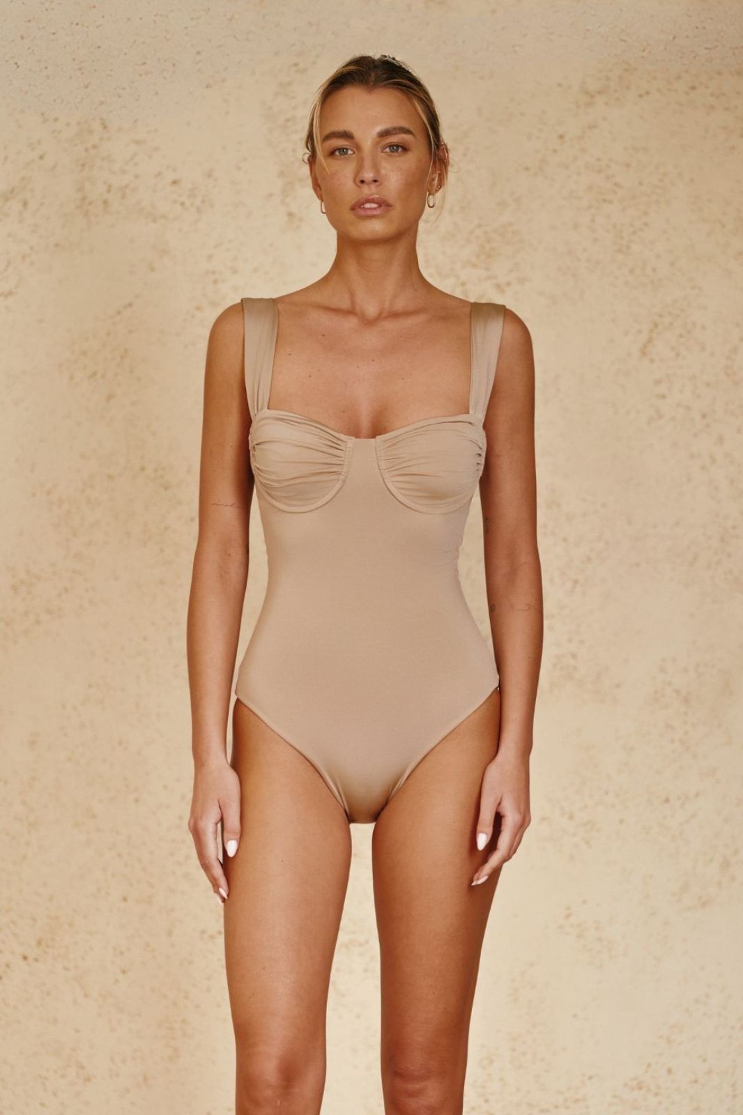 Sali Balconette One-Piece Swimsuit Sand