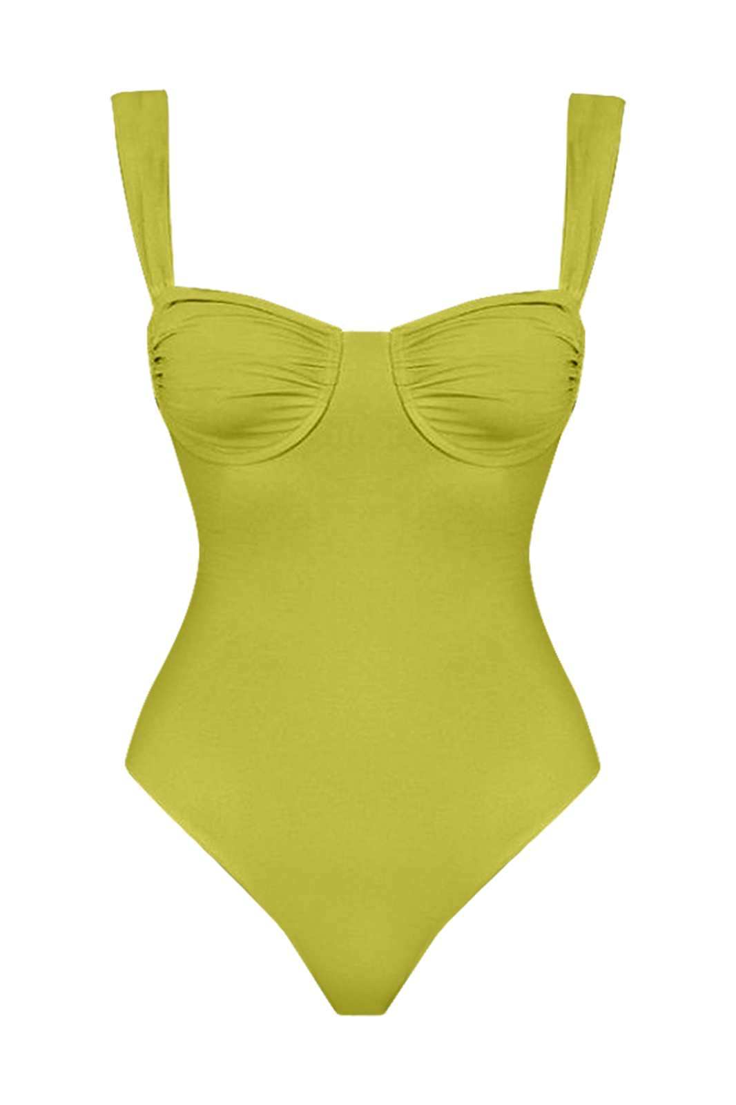 Sali Balconette One-Piece Swimsuit Lime