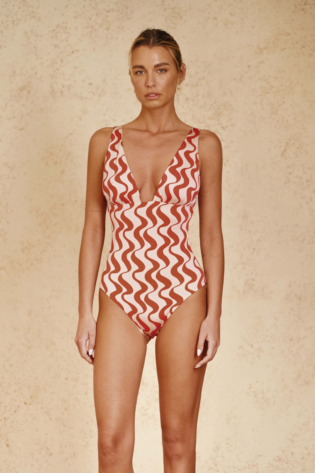 Stipanska One-Piece Swimsuit Terra Rossa Print