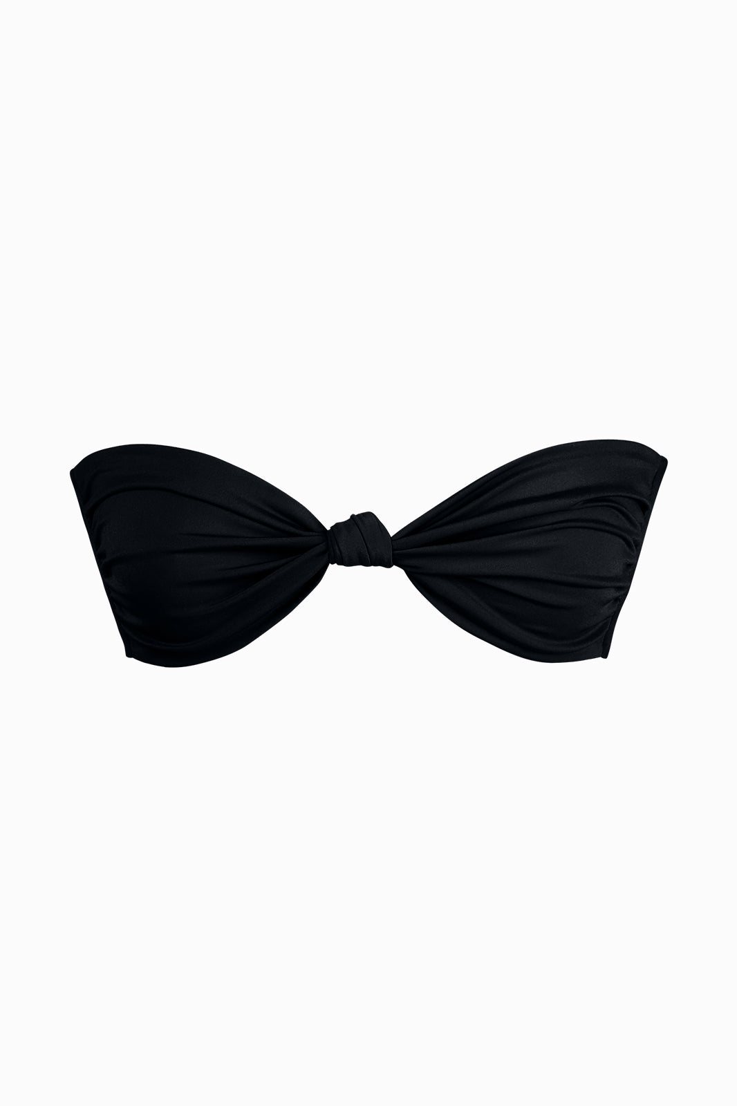 Dol Bandeau Knot Bikini Top Black