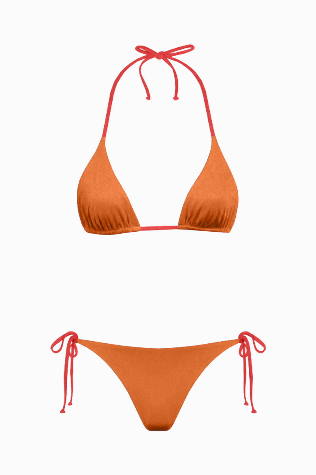 Reversible Dubovica Triangle Bikini Set Red/Orange