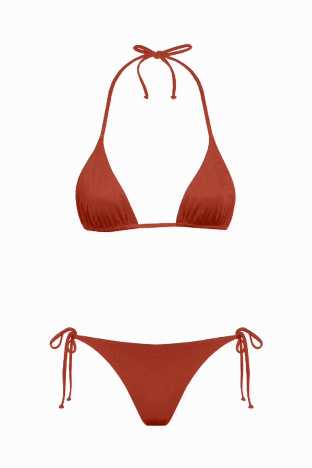 Reversible Dubovica Triangle Bikini Set Red/Orange