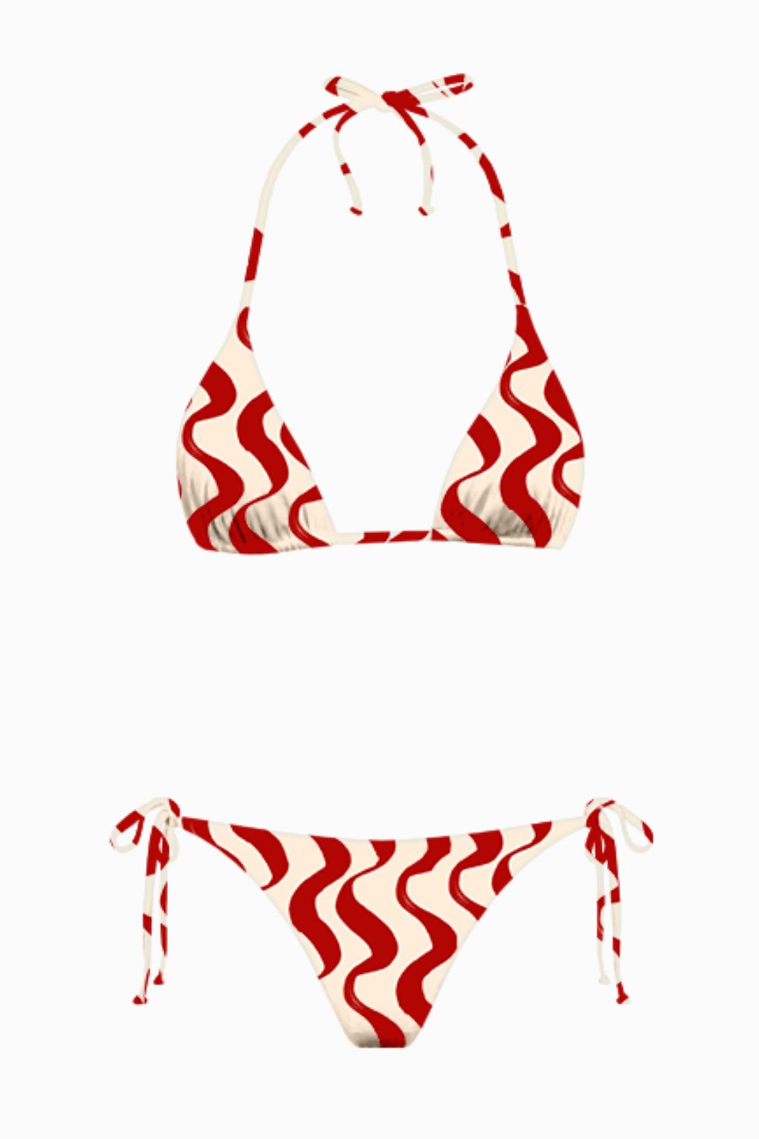Dubovica Triangle Bikini Set Terra Rossa Print