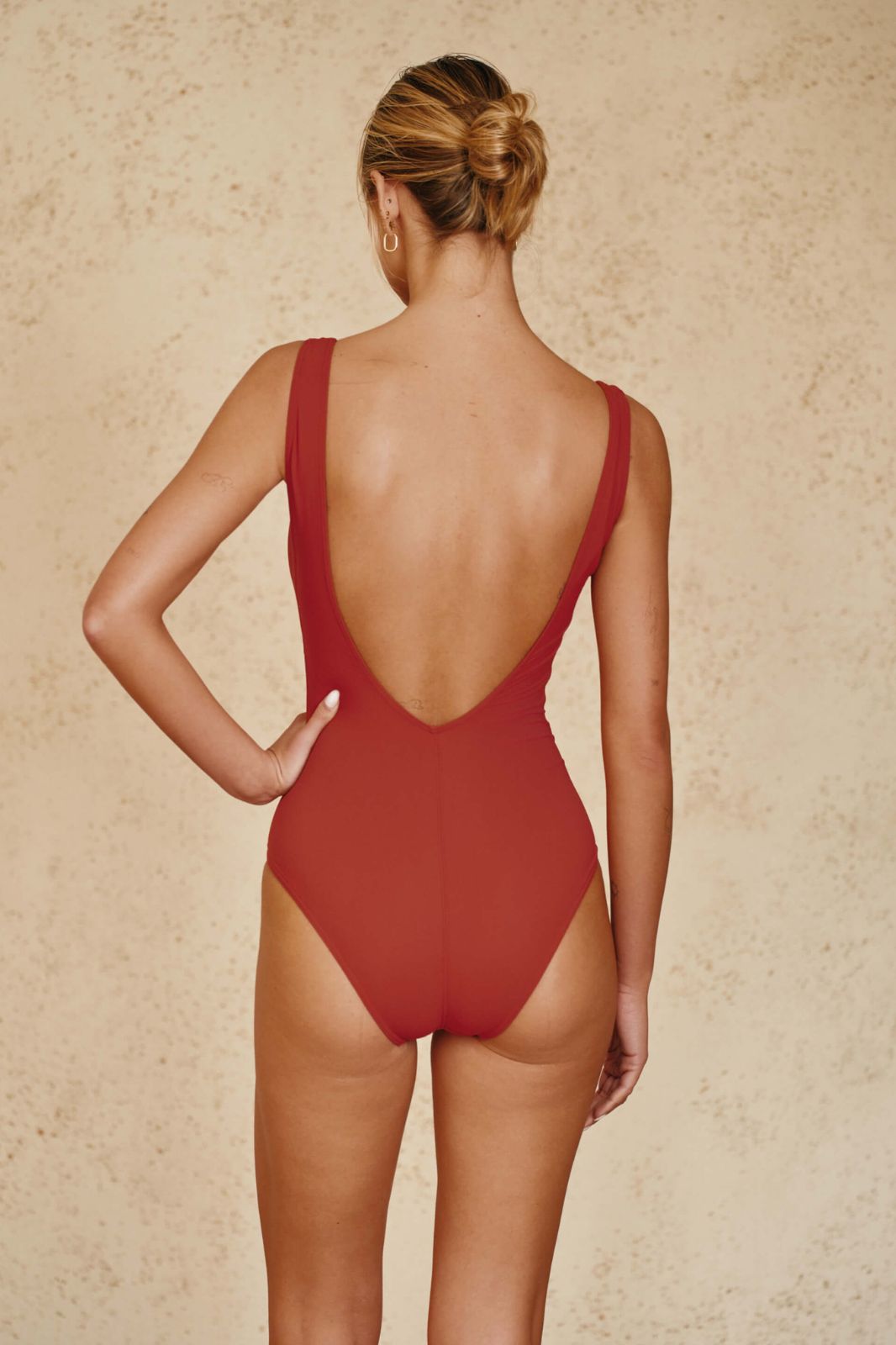 Hvar Tank One-Piece Swimsuit Red