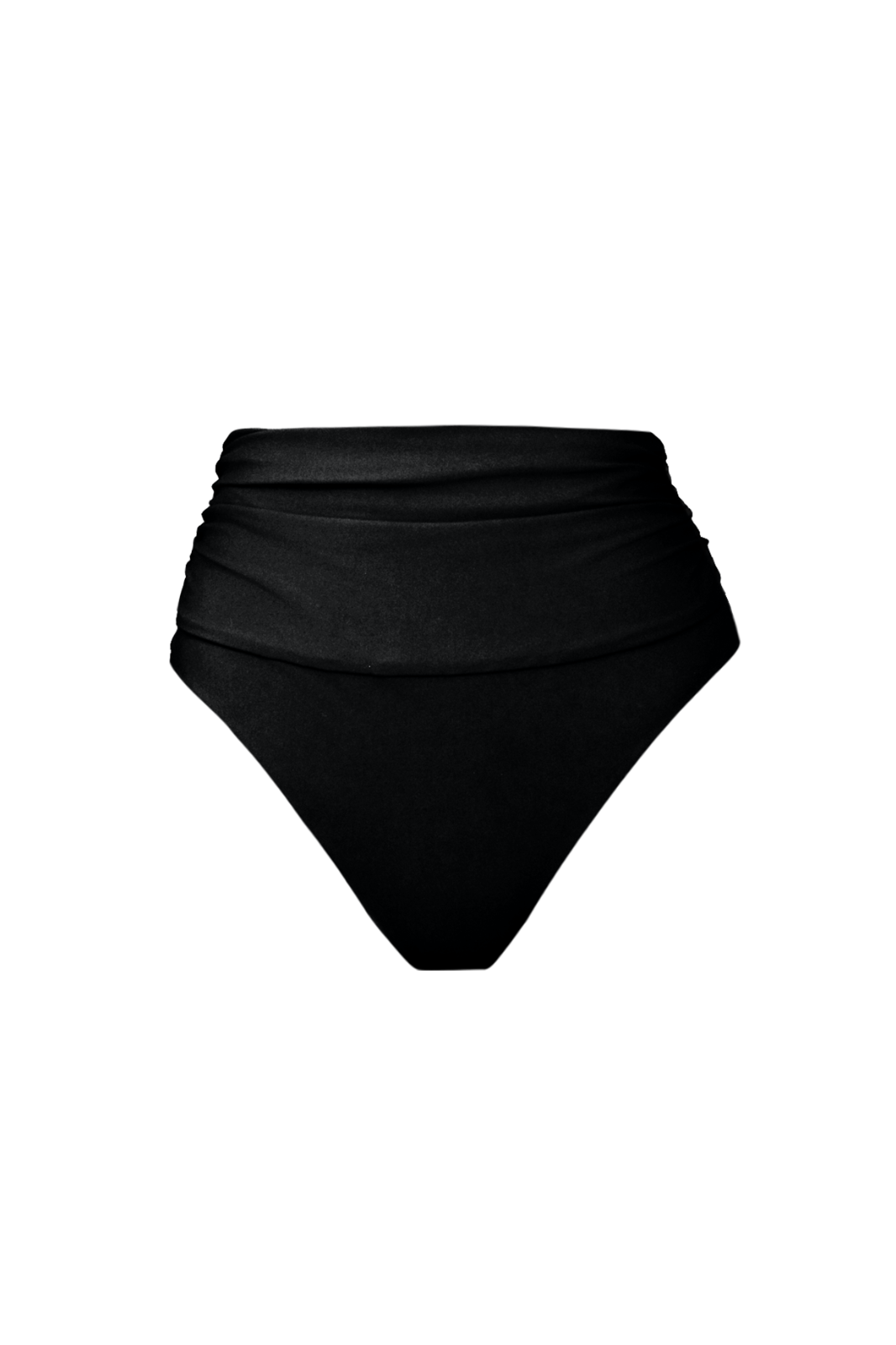 Monsena High-Waist Bikini Bottom Black