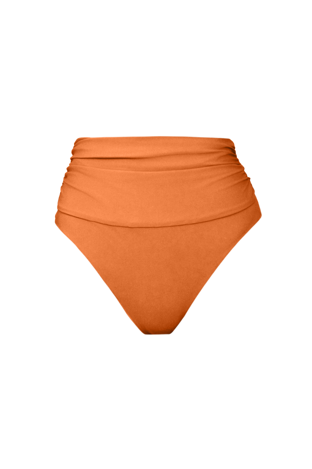 Monsena High-Waist Bikini Bottom Orange