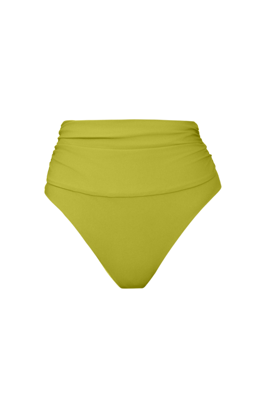 Monsena High-Waist Bikini Bottom Lime