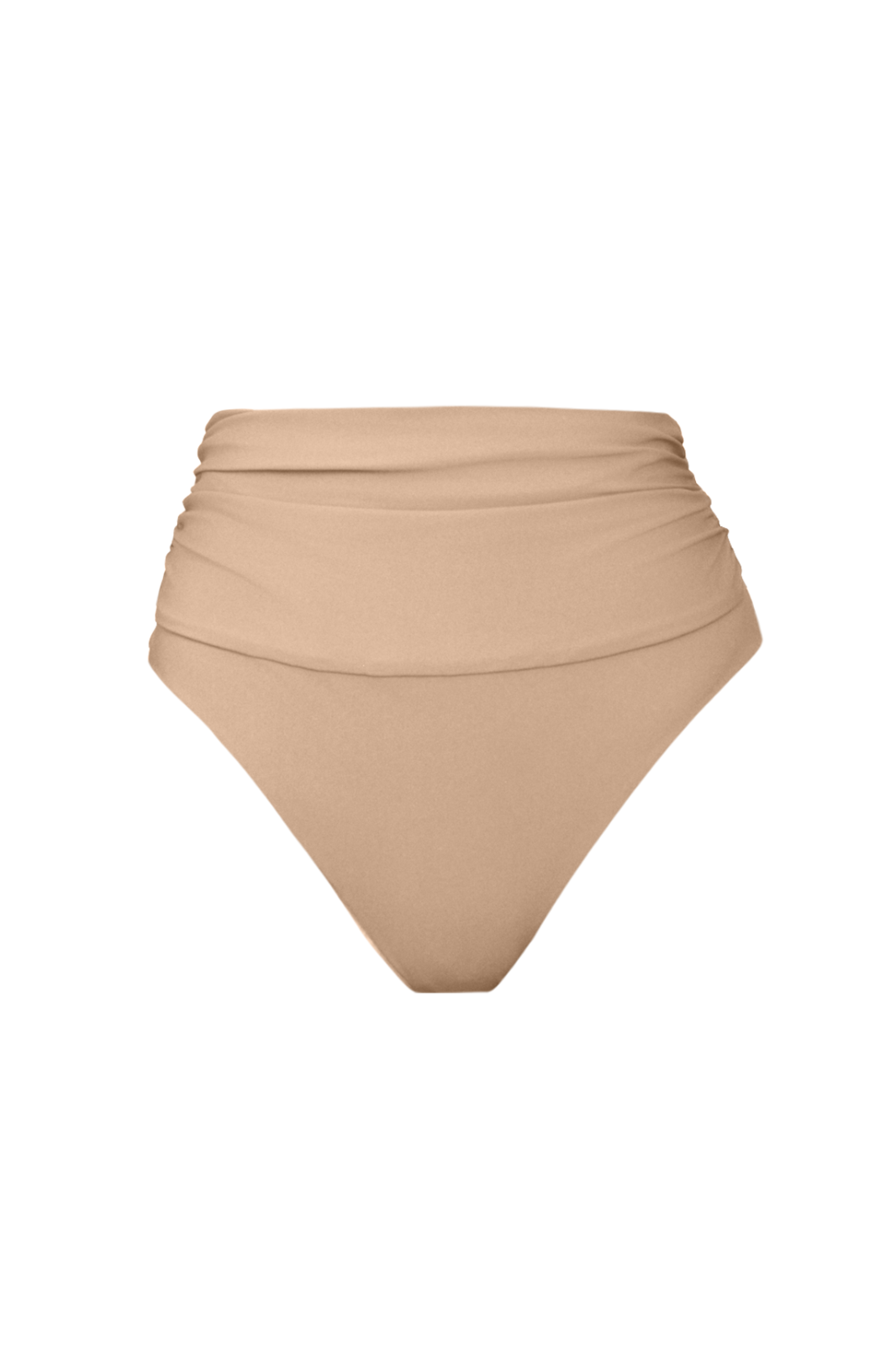 Monsena High-Waist Bikini Bottom Sand