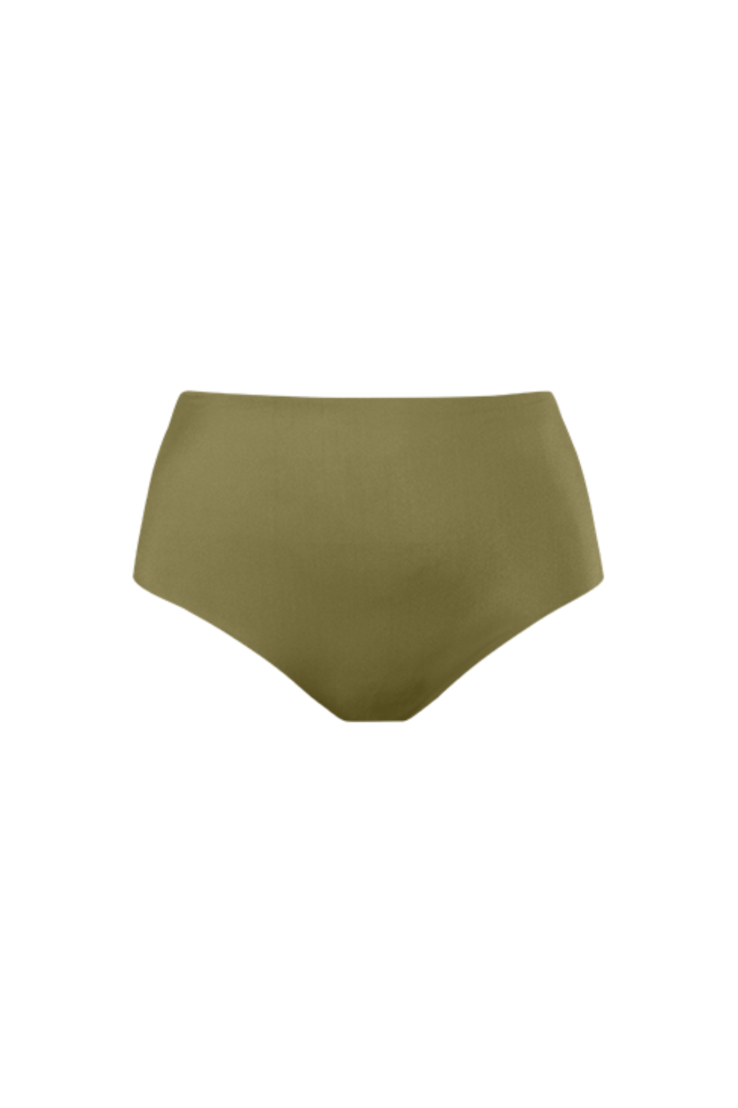 Vlaka High-Waist Reversible Bikini Bottom Olive / Amber