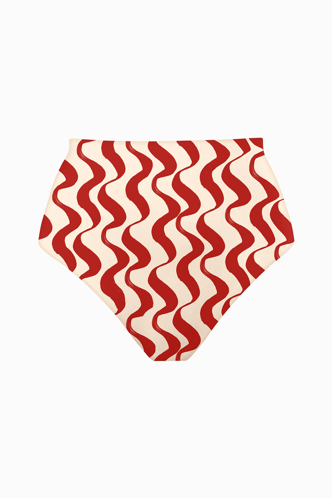 Vlaka High-Waist Bikini Bottom Terra Rossa Print